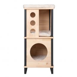 Angebot für Designed by Lotte Holz-Kratzbaum Nala S - natur / schwarz - Kategorie Katzenfutter & Zubehör / Kratzbaum & Kratzmöbel / Kratzbaum klein / -.  Lieferzeit: 1-2 Tage -  jetzt kaufen.