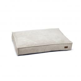 Designed by Lotte Hundekissen Cord Ribbed hellgrau 100x70x15cm