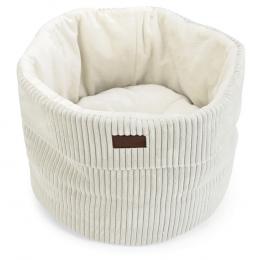 Designed by Lotte Katzenkorb Ribbed - ca. Ø 50 x H 35 cm, hellgrau