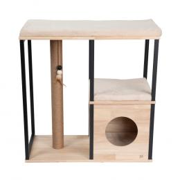Angebot für Designed by Lotte Kratzbaum aus Holz Nala M - natur / schwarz - Kategorie Katzenfutter & Zubehör / Kratzbaum & Kratzmöbel / Kratzbaum mittel / bis 120 cm.  Lieferzeit: 1-2 Tage -  jetzt kaufen.