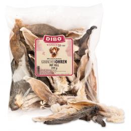 DIBO Kaninchen-Ohren mit Fell - 250 g