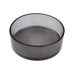 District 70 Hundenapf Glas DAWN schwarz M