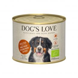 Dog's Love Bio Rind mit Reis, Apfel und Zucchini 12x200g