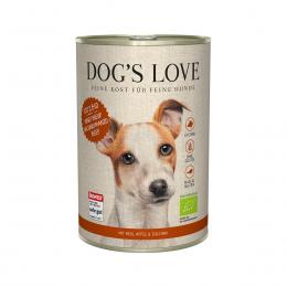Dog's Love Bio Rind mit Reis, Apfel und Zucchini 12x400g