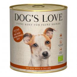 Dog's Love Bio Rind mit Reis, Apfel und Zucchini 12x800g