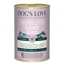 Dog's Love DOC Mobility Light Rind 6x400 g