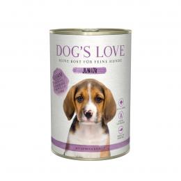 Dog's Love Junior Lamm mit Spinat und Kamille 12x400g