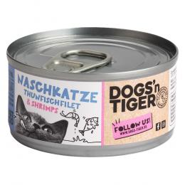 Dogs'n Tiger Cat Filet 12 x 70 g - Thunfischfilet & Shrimps