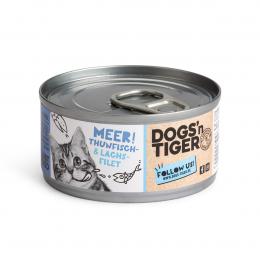 Dogs'n Tiger Meer! Nassfutter Thunfisch- und Lachsfilet 12x70g