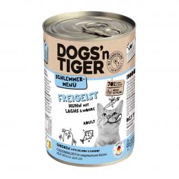 Dogs'n Tiger Schlemmermenü Freigeist Huhn, Lachs und Möhre 400g
