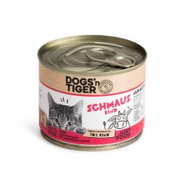 Dogs'n Tiger Schmaus Nassfutter Rind 200g
