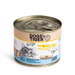 Dogs'n Tiger Wohltat Nassfutter Huhn und Lachs 6x200g