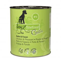 dogz finefood No. 04 Huhn & Fasan 6x800g