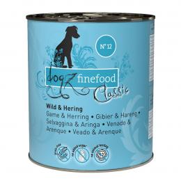 dogz finefood No. 12 Wild und Hering 12x800g