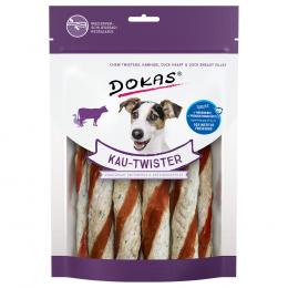 Dokas Kau-Twister - 200 g Rinderhaut, Entenherz und Entenbrustfilet