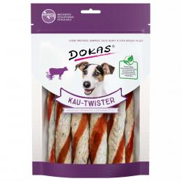 Dokas Kau-Twister Rinderhaut, Entenherz & Entenbrustfilet 200g