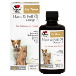 Doppelherz Haut & Fell Öl Omega-3 für Katzen und Hunde - 250 ml