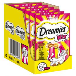 Dreamies Katzensnacks Mix Pack - Sparpaket Käse und Rind (6 x 60 g)