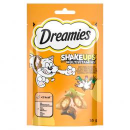 Dreamies Katzensnacks Shake Ups Multivitamins - Sparpaket Geflügel Picknick (6 x 55 g)
