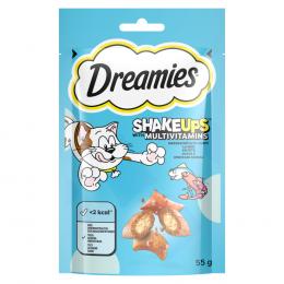 Dreamies Katzensnacks Shake Ups Multivitamins - Sparpaket Seafood Festival (6 x 55 g)