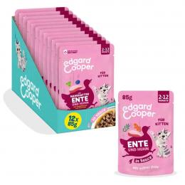 Edgard und Cooper Pouch Ente und Truthahn 85g 12x85 g