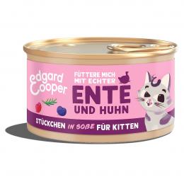 Edgard und Cooper Stückchen in Sauce Kitten Ente und Huhn 6x85g
