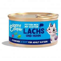 Edgard und Cooper Stückchen in Soße Lachs und Huhn 18x85g