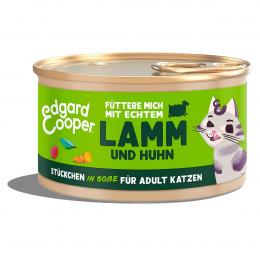 Edgard und Cooper Stückchen in Soße Lamm und Huhn 18x85g