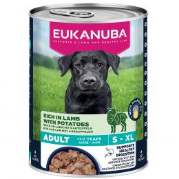 Eukanuba Adult Reich an Lamm mit Kartoffeln - Sparpaket: 24 x 400 g