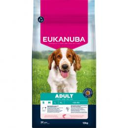 Eukanuba Adult Small & Medium Breed Lachs - Sparpaket: 2 x 12 kg
