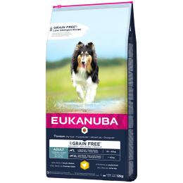 Eukanuba Grain Free Adult Large Breed Huhn - Sparpaket: 2 x 12 kg