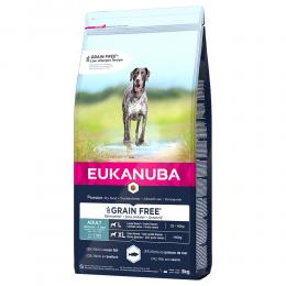Eukanuba Grain Free Adult Large Dogs mit Lachs - Sparpaket: 2 x 12 kg