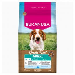 Eukanuba Grain Free Adult Small & Medium mit Seefisch - 3 kg