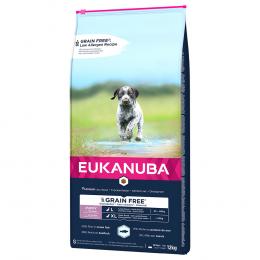 Eukanuba Grain Free Puppy Large Breed mit Lachs - 12 kg