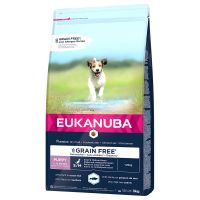 Eukanuba Grain Free Puppy Small / Medium Breed mit Lachs - 3 kg