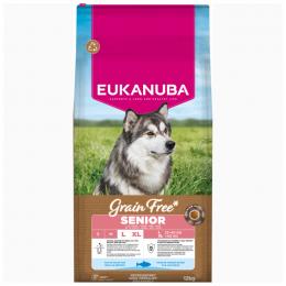 Eukanuba Grain Free Senior Large & Giant mit Seefisch - 12 kg