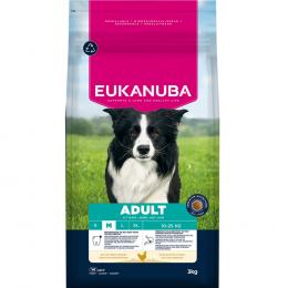 Eukanuba Premium Nutrition Adult Medium Breed Huhn - Sparpaket: 2 x 3 kg
