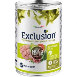 Exclusion Mediterraneo Adult Huhn Nassfutter 12 x 400 g (4,78 € pro 1 kg)