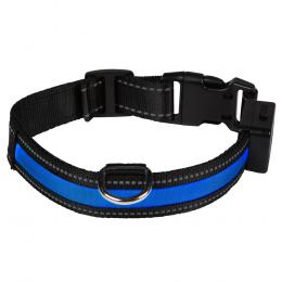 Eyenimal LED-Leuchthalsband - blau - Größe L: 50 - 65 cm Halsumfang, 25 mm breit