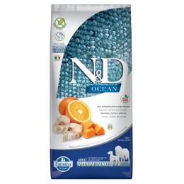 Farmina N&D getreidefrei Ocean Kabeljau, Kürbis & Orange Medium & Maxi - Sparpaket: 2 x 12 kg