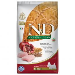 Farmina N&D Low Grain Mini Huhn & Granatapfel Sparpaket: 2 x 7 kg