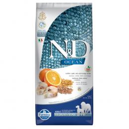 Farmina N&D Ocean gesundes Getreide Kabeljau & Orange Adult Medium/Maxi  - 12 kg