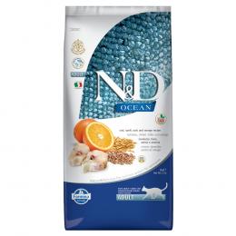 Farmina N&D Ocean gesundes Getreide Kabeljau & Orange Adult - Sparpacket 3 x 5 kg
