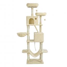 Angebot für Feandrea Katzenbaum, 206 cm - beige - Kategorie Katzenfutter & Zubehör / Kratzbaum & Kratzmöbel / Kratzbaum XXL & groß / über 180 cm.  Lieferzeit: 1-2 Tage -  jetzt kaufen.