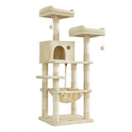 Angebot für Feandrea Katzenbaum, beige - beige - Kategorie Katzenfutter & Zubehör / Kratzbaum & Kratzmöbel / Kratzbaum mittel / bis 160 cm.  Lieferzeit: 1-2 Tage -  jetzt kaufen.