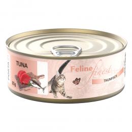 Angebot für Feline Finest 6 x 85 g - Thunfisch - Kategorie Katze / Katzenfutter nass / Porta 21 / Dosen.  Lieferzeit: 1-2 Tage -  jetzt kaufen.