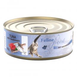 Angebot für Feline Finest 6 x 85 g - Thunfisch mit Meerbrasse - Kategorie Katze / Katzenfutter nass / Porta 21 / Dosen.  Lieferzeit: 1-2 Tage -  jetzt kaufen.