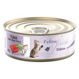 Angebot für Feline Finest Katzen Nassfutter 6 x 85 g - Kitten Thunfisch mit Aloe - Kategorie Katze / Katzenfutter nass / Porta 21 / Dosen.  Lieferzeit: 1-2 Tage -  jetzt kaufen.