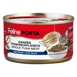 Feline Porta 21 1 x 90 g - Thunfisch mit Rind (getreidefrei)