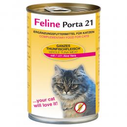 Feline Porta 21 6 x 400 g - Thunfisch mit Aloe (getreidefrei)